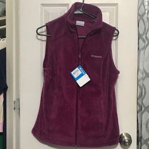 Purple Fleece Columbia vest